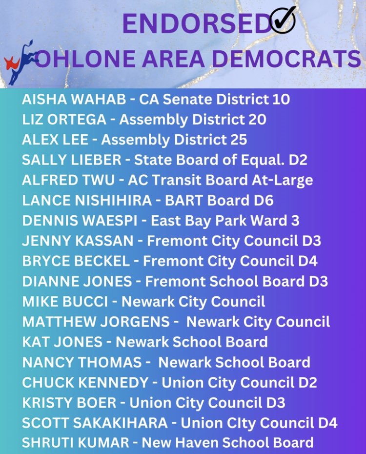 OhloneAreaUDC's tweet photo. Only the best for Fremont, Newark and Union City!
@aishabbwahab @alex_lee @sallylieber @alfred_twu @jennykassan @DJ4EveryStudent https://t.co/fKNu06c6o6