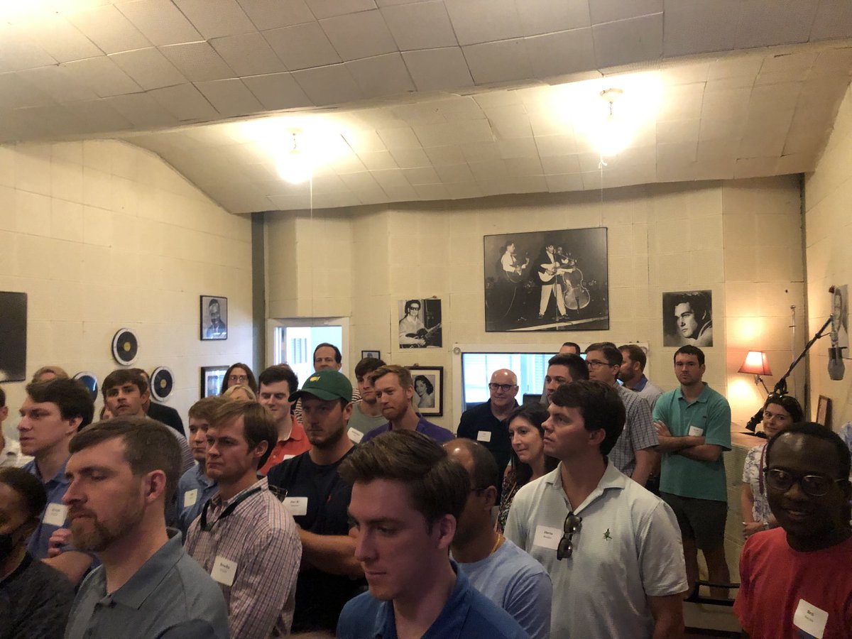 JeffKDavis1's tweet photo. On Thursday I toured Memphis with my #MercerCapital colleagues. Among the stops was Sun Studios where many legends (Elvis to U2) recorded. Phenomenal history and a testament to US business and entrepreneurship that began with an individual. Same for Staxx and others. https://t.co/YVLwd2aIZX