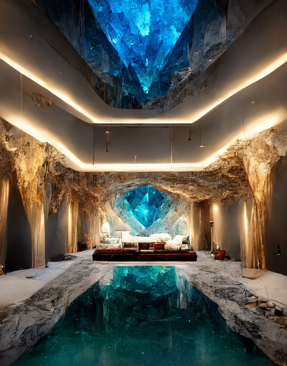kd__bs's tweet photo. "Le Château de Cristal.5"
#SeptembAIr Day 22 Theme: Crystal 

- KDVBS

Artwork created with #midjourney, an AI image synthesis tool.

#AIart #aiartcommunity #digitalart #ArtificialIntelligence #crystals #architecture #design #SeptembAIr2022 https://t.co/aJgrq6kCD0