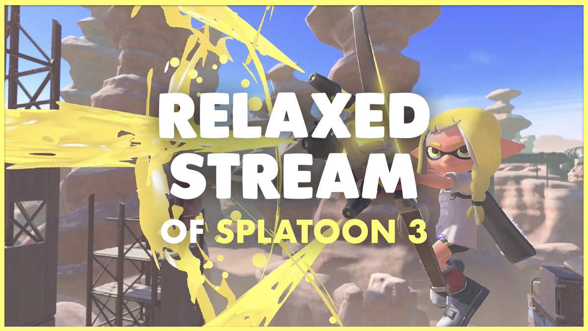 WeatherRibombee's tweet photo. I'm going LIVE with some more relaxed Splatoon 3!

Come join in on the fun!
https://t.co/7wDInvgPhP https://t.co/ebSG2Ei3Gs