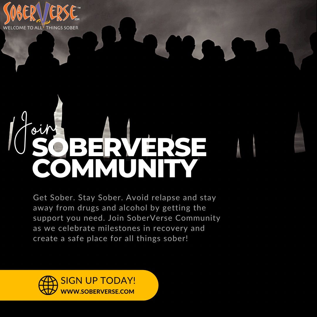 sobr_life's tweet image. The opposite of addiction is connection! Join today!
SoberVerse.com/community
.
#sobercommunity #twelvestep #soberlebrity #sobriety #sobernation  #recoveryispossible #godisgood #cleanandserene #alcoholfree #onedayatatime #soberquotes #recoveryquotes #recoveryworks