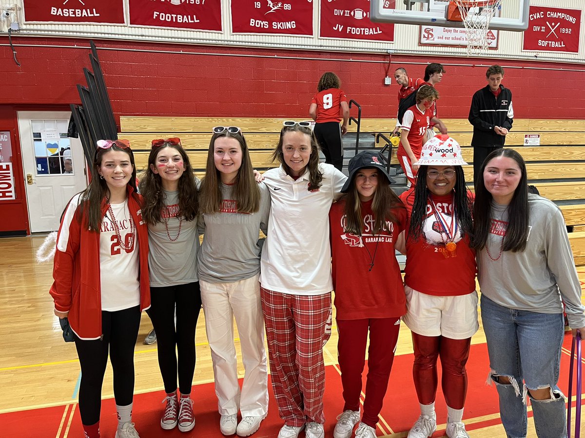 saranaclakehs's tweet photo. #slhshoco22 Day 5: A solid performance by all students on Red & White Day! Congrats to all the teams who participated in the pep rally. See you at the dance on Saturday night from 7-9pm. #redstormpride #gobigred https://t.co/TjLBRGhOoG