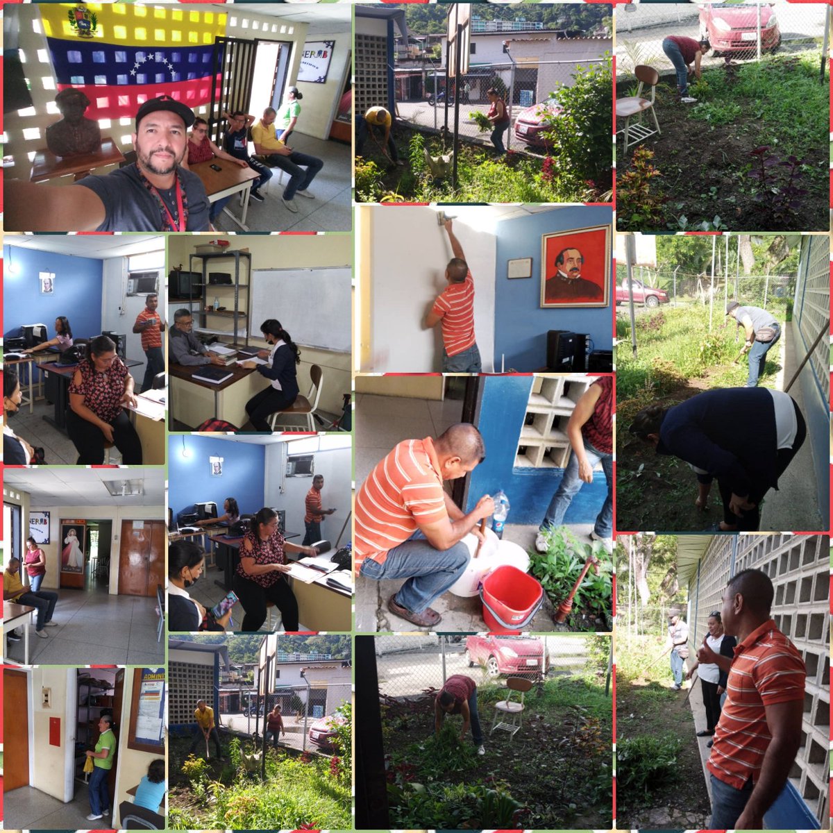 PosgradoT's tweet photo. 23/09/22 Actividades Académicas, Administrativas y de Mantenimiento en el Posgrado UNERMB TRUJILLO con la @alcaldiatruji_1 @CNH_Ven @NicolasMaduro @Iroschimajpsuv @Gerardo4fPsuv @carloscontigo  @Rixiorector @Tibisayunearte @mppeuniv @arbolve @ninoskaortiz25 @prensaunermb https://t.co/pP2m2QxFfV