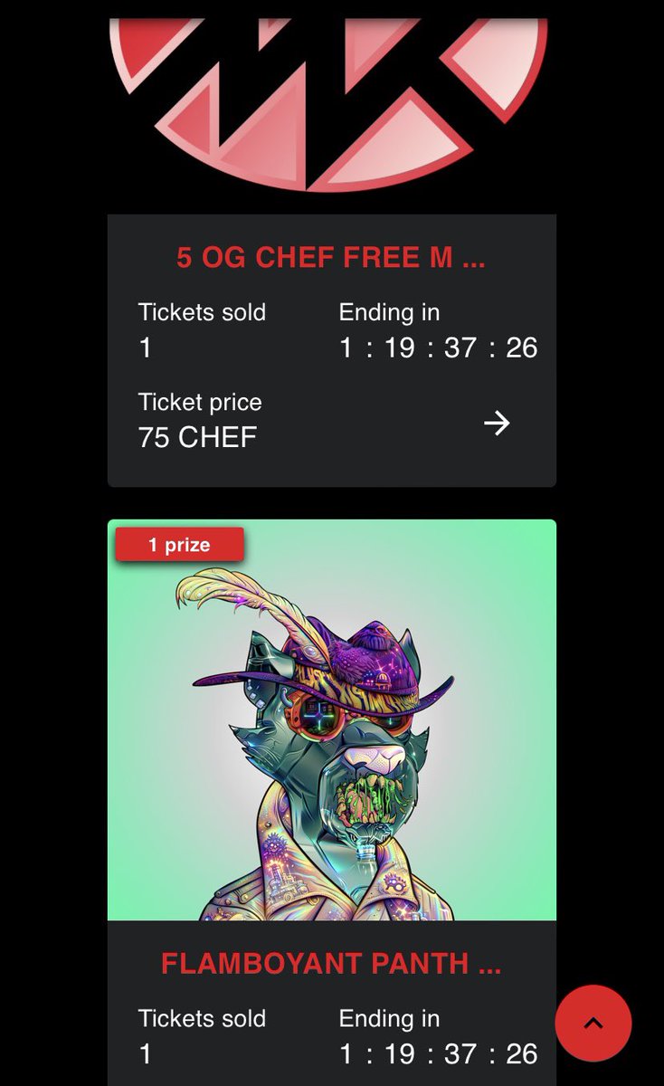 The mK Pantry is loaded again! Spend $CHEF from SuperOG wins on some scrumptious raffles! @toadzterz @FlamboPanthers 👀 #SolanaNFT #raffles