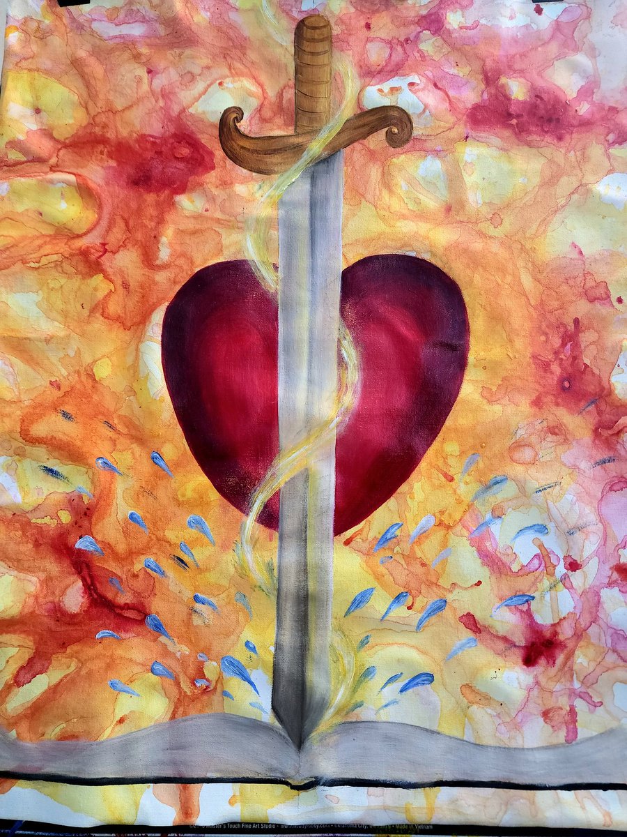 sukirthajoseph's tweet photo. My painting in progress. Oil on Acrylics. Based on vision. Hoping to finish it in a few more days!!
#artistsontwitter #Fineartpainter #originalpainting #fineartpainting #frommystudio #scriptureinspired #inspiredart #painting #oilpainting #nftcreator https://t.co/Rcab3HO5wy