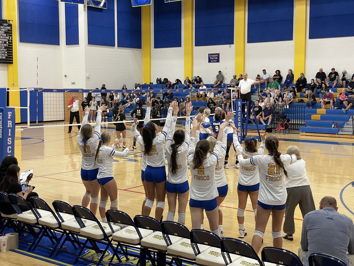 coach_stewie_'s tweet photo. Great win tonight FHS Volleyball! @FHSRaccoons @FriscoHSSports https://t.co/B5YGCbdogj