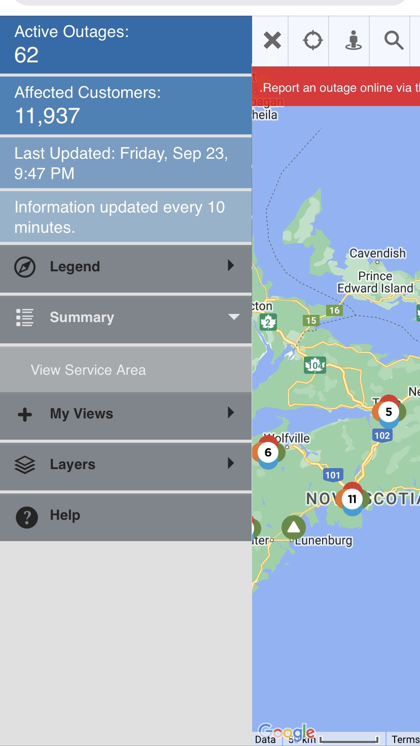 The Weather Network on Twitter "RT NateTWN Nearly 12,000 NS Power customers affected by