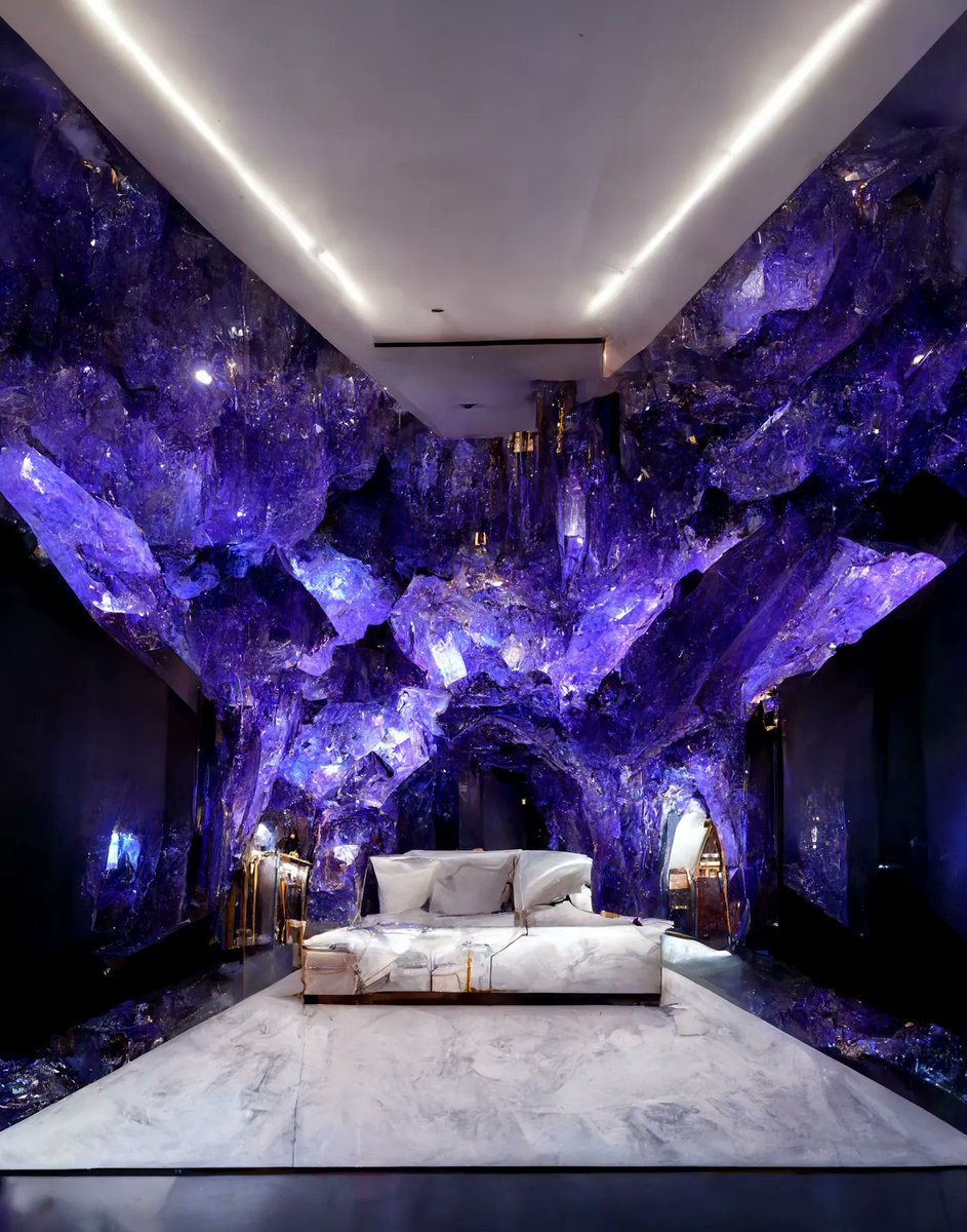 kd__bs's tweet photo. "Le Château de Cristal.4"
#SeptembAIr Day 22 Theme: Crystal 

- KDVBS

Artwork created with #midjourney, an AI image synthesis tool.

#AIart #aiartcommunity #digitalart #ArtificialIntelligence #crystals #architecture #design #SeptembAIr2022 https://t.co/Oljskh1z8T