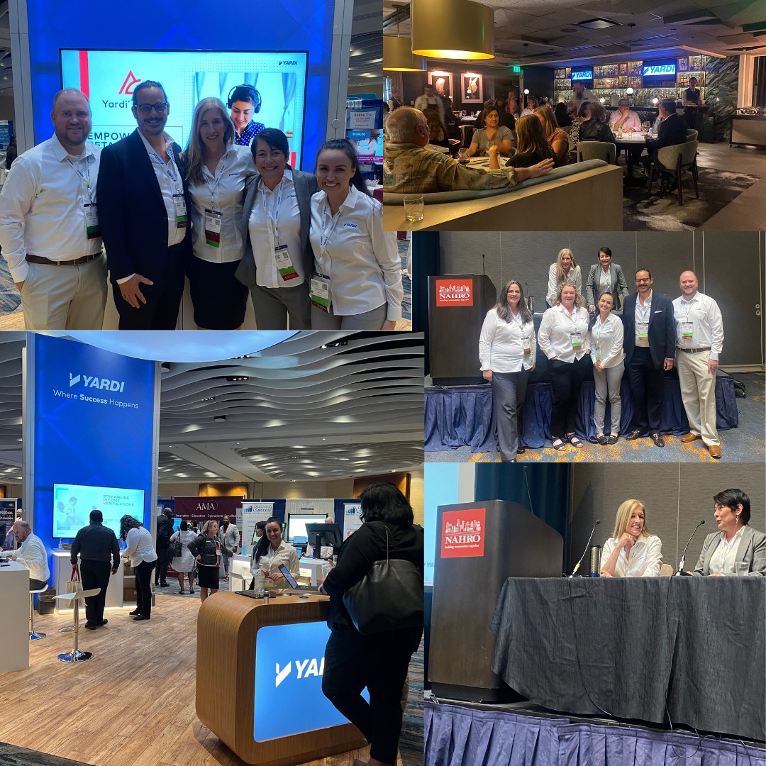 Yardi's tweet image. That's a wrap on the National Association of Housing and Redevelopment Officials (@NAHROnational) conference in San Diego!  A special thank you to our #TeamYardi speakers; Gabrielle Van Horn, Jeanette Porter, and Inger Budke.
#NAHRO22 #PHAEvents #NAHROtogether