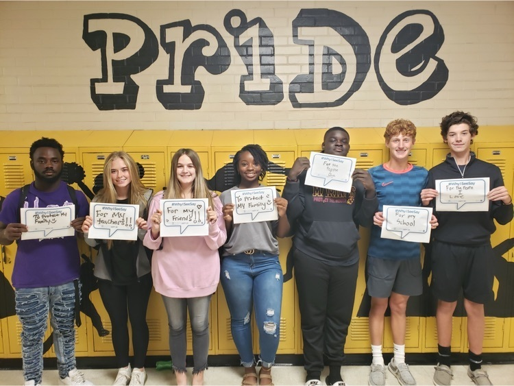 AmoryHighSchool's tweet photo. Our awesome SRO- Officer Greene - led our “If you See Something, Say Something” campaign with our students this week! The campaign encourages people to speak up and report anything suspicious to authorities! #WhyISeeSay https://t.co/zovVjJDTK9