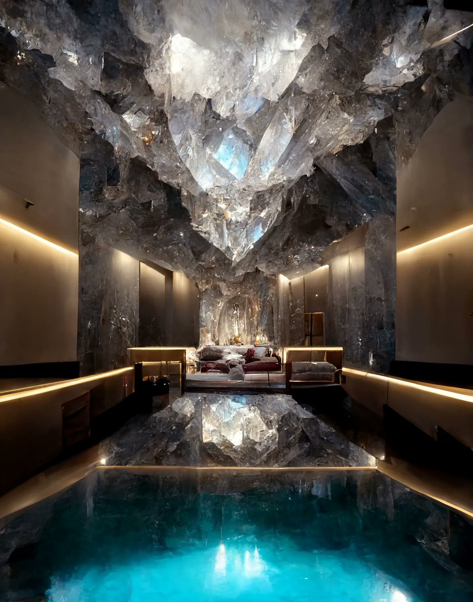 kd__bs's tweet photo. "Le Château de Cristal.3"
#SeptembAIr Day 22 Theme: Crystal 

- KDVBS

Artwork created with #midjourney, an AI image synthesis tool.

#AIart #aiartcommunity #digitalart #ArtificialIntelligence #crystals #architecture #design #SeptembAIr2022 https://t.co/ecDiNTPxJN