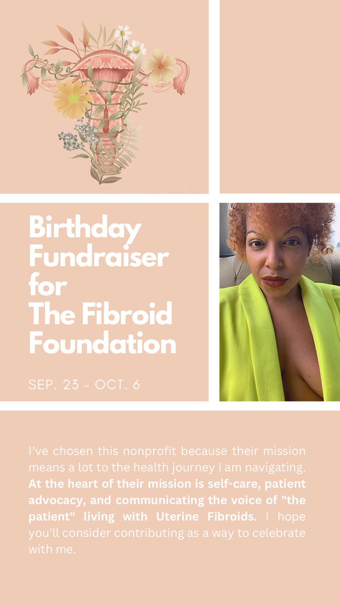 LisaMPhoenix's tweet image. For my 37th birthday this year, I’m asking for donations to The Fibroid Foundation: alpha.facebook.com/donate/3244882…. I’ve chosen this nonprofit because their mission means a lot to the health #journey I am navigating, and I hope you’ll consider contributing as a way to celebrate with me.