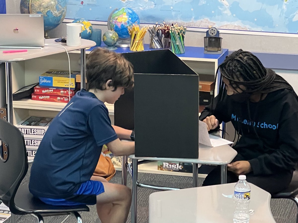 bitsy0409's tweet photo. ⁦@McLeanSchool⁩ grade 7 World Geography students hone their skills playing latitude and longitude Battleship https://t.co/02jm605pKF