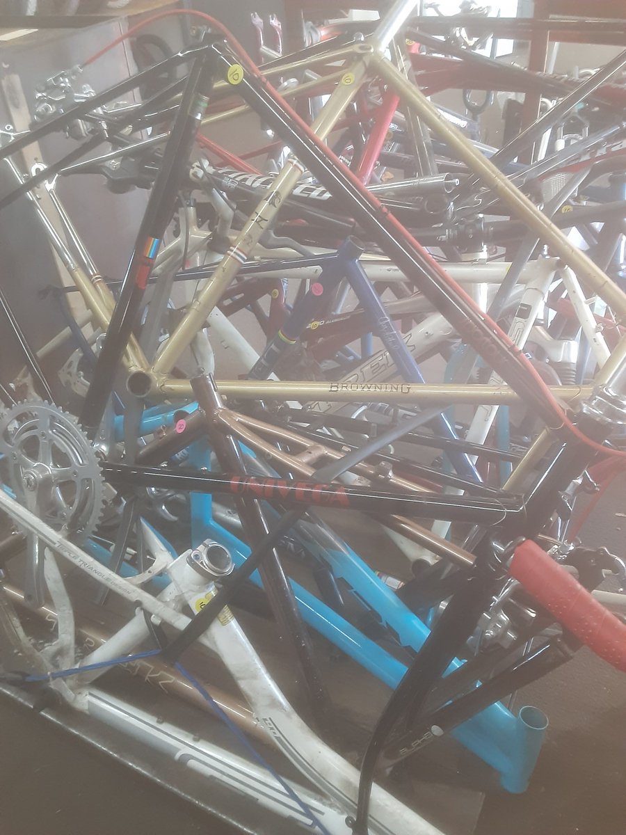 For the tinkerer... we have 'project bikes' as low as  $10. Saturday 10-2