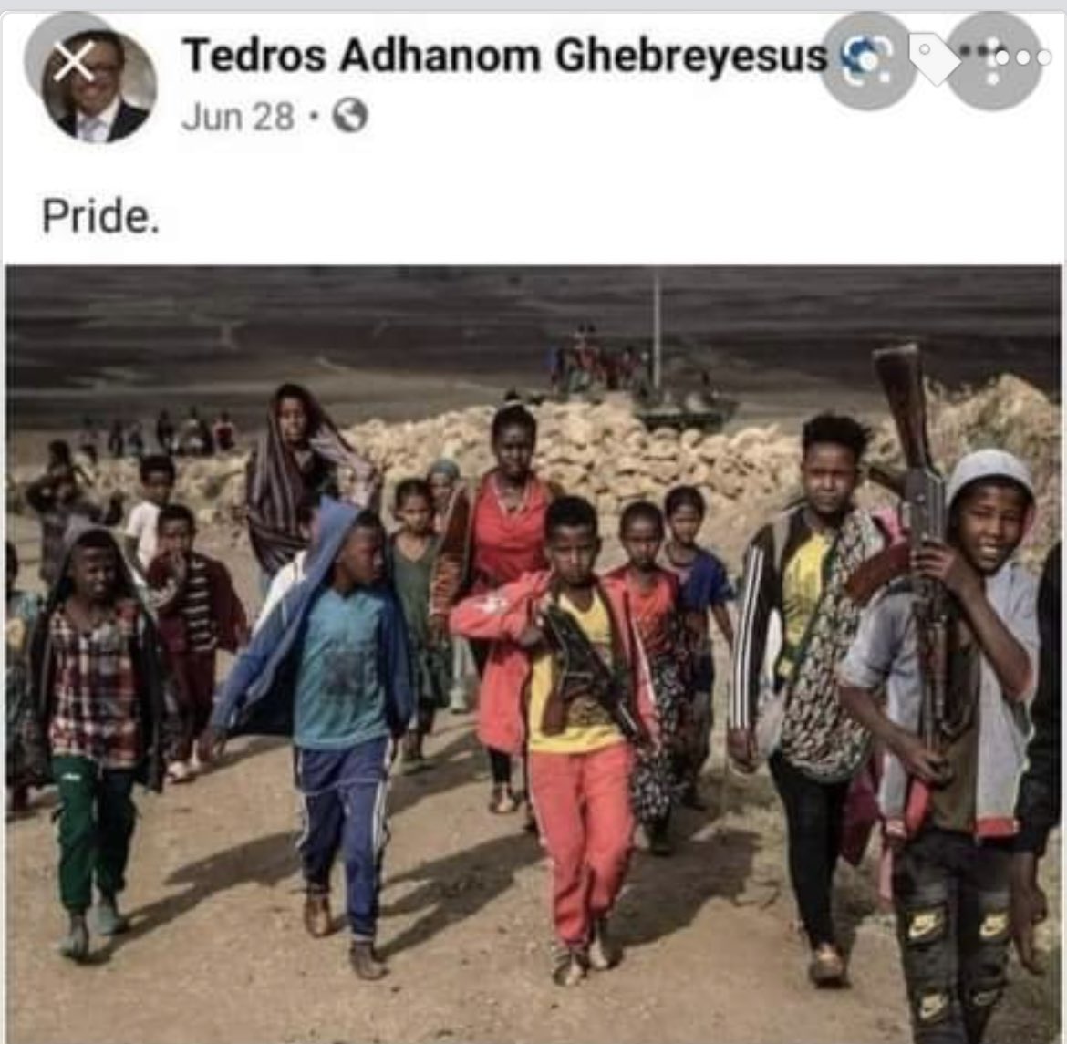 Martaabera6's tweet photo. @DrTedros So disingenuous. This is your response about the children in Tigray being forced to fight by TPLF 👇🏾👇🏾👇🏾
#ChildSoliders https://t.co/YRR2WLiVaq