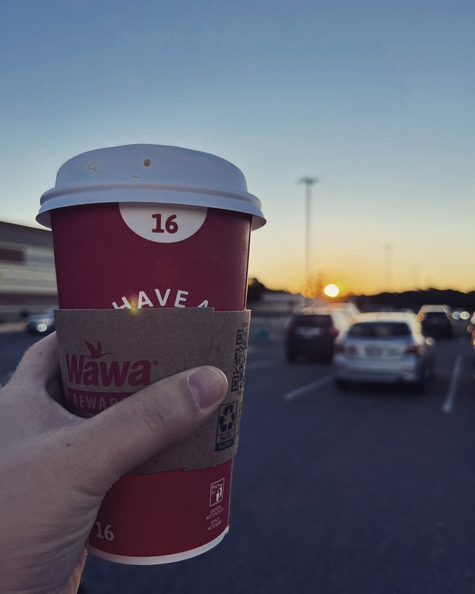 What can I say: free <a href="/Wawa/">Wawa</a> coffee for teachers, sunrise on a Friday, first day of fall. What else could I want? Maybe all the student work magically graded…