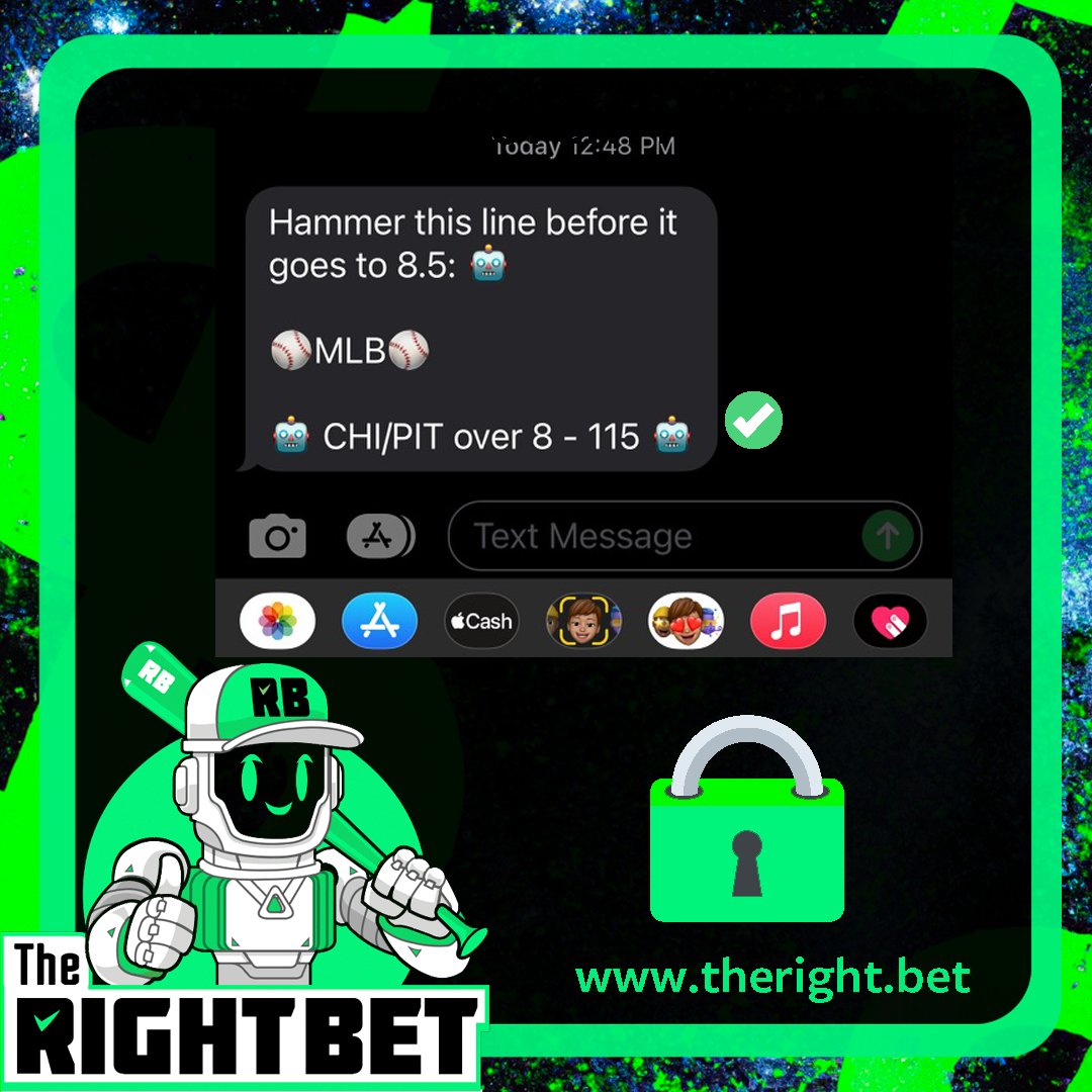 TheRightBet_'s tweet photo. We’re you on that? Our free players got the🔒 and cashed. Ready to roll our profits over into a big weekend in all sports.
<>CHECKOUT<>
https://t.co/2wsFIHRljq

#sportsbetting #mlbpicks #mlbpicks⚾️ #sportsbet https://t.co/u0hVni75ng