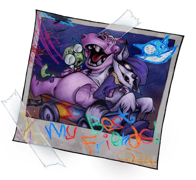 I hear it's the 20th Anniversary to a certain Thievius Raccoonus! First video game I ever played and it's still one of my favourites to this day! #slycooper #oldart 