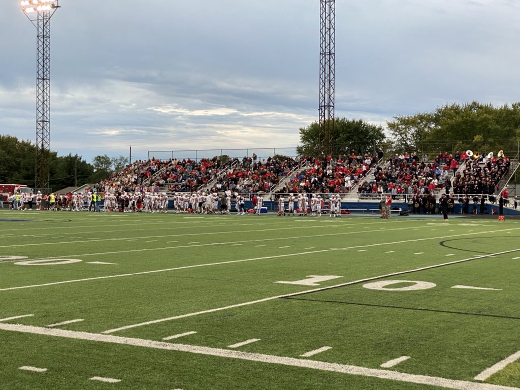 XeniaAthletics's tweet photo. One for the ages at Doug Adams Stadium tonight! 4,000 fans saw a tremendous game by both teams! Tipp with the impressive comeback and  then the Xenia Buccaneers with the great final drive and score! Tonight is what high school sports are all about! @MVLathletics @XeniaSchools https://t.co/vGKkiBOi4W