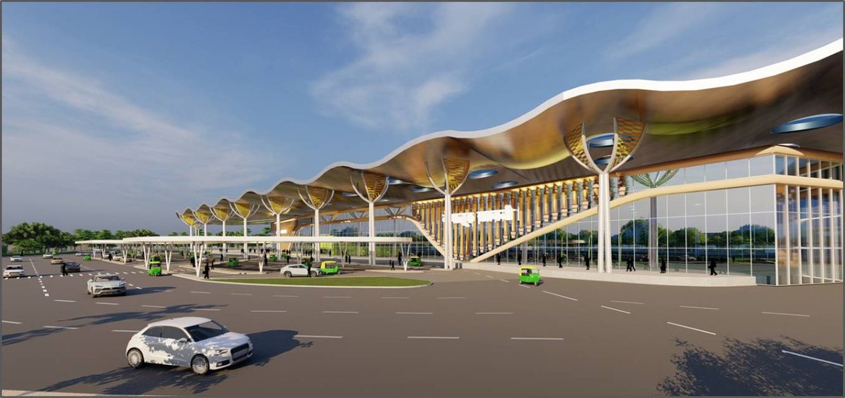 RailMinIndia's tweet photo. Columns of Growth: A glimpse of the proposed design of the to-be redeveloped Bengaluru Cant. Railway Station. https://t.co/hSML39AntB