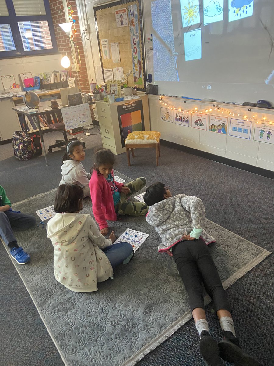 3rd graders were busy today playing some weather vocabulary games!