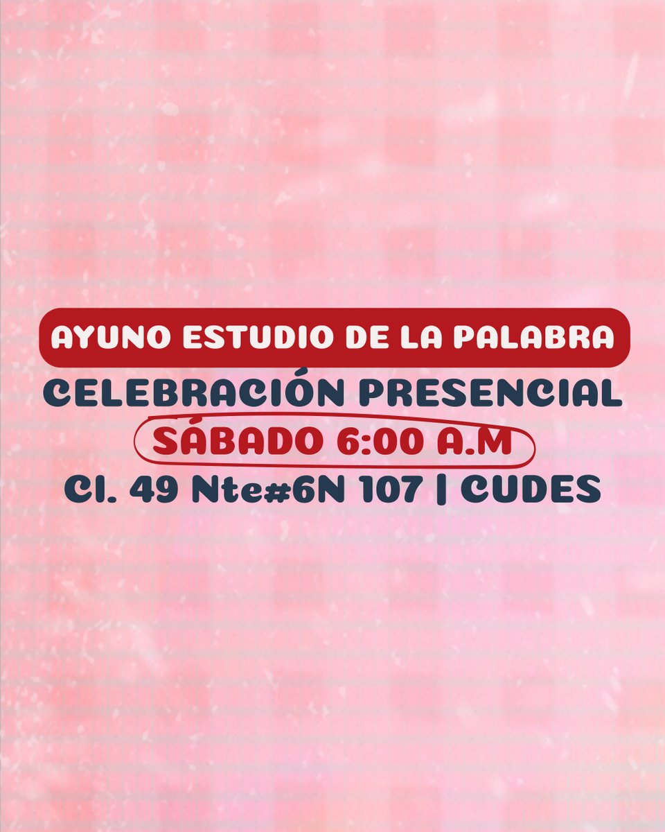 misionpaz_'s tweet photo. El ayuno nos ayuda a tener una estrecha relación con Dios
Mira los diferentes ayunos que puedes realizar 💪

Te esperamos este 24 de Septiembre
𝗦𝗮́𝗯𝗮𝗱𝗼𝘀 𝟲:𝟬𝟬 𝗔.𝗠
📍𝗖𝗨𝗗𝗘𝗦, 𝗖𝗹. 𝟰𝟵 𝗡𝘁𝗲. #𝟲𝗡 𝟭𝟬𝟳 

#Ayuno #Misionpaz #EnNuestraCasa https://t.co/QCgNNPDojk
