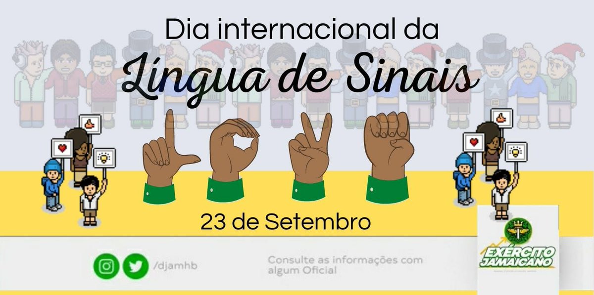 djamhb's tweet photo. Em 23 de setembro é celebrado o Dia Internacional da Língua de Sinais, um marco para a representatividade e a inclusão de pessoas surdas e mudas no mundo. https://t.co/2yGHTmv0ZJ
