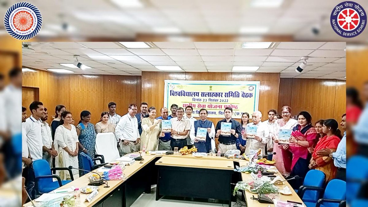 PANJALI_02's tweet photo. Celebration NSS MAHOTSAV ON 23rd By Conducting Advisory committee meeting at @ggv_smc by @nssggcuCG with @askabir_ sir and @chakrawalalok @chakrawalalok @GovernorCG @NssChhattisgarh @askabir_ @NSSRDBhopal @_NSSIndia @NssrdB @YASMinistry @pankajsinghips @Nyksindia  @ianuragthakur https://t.co/vZe2FGhDR4
