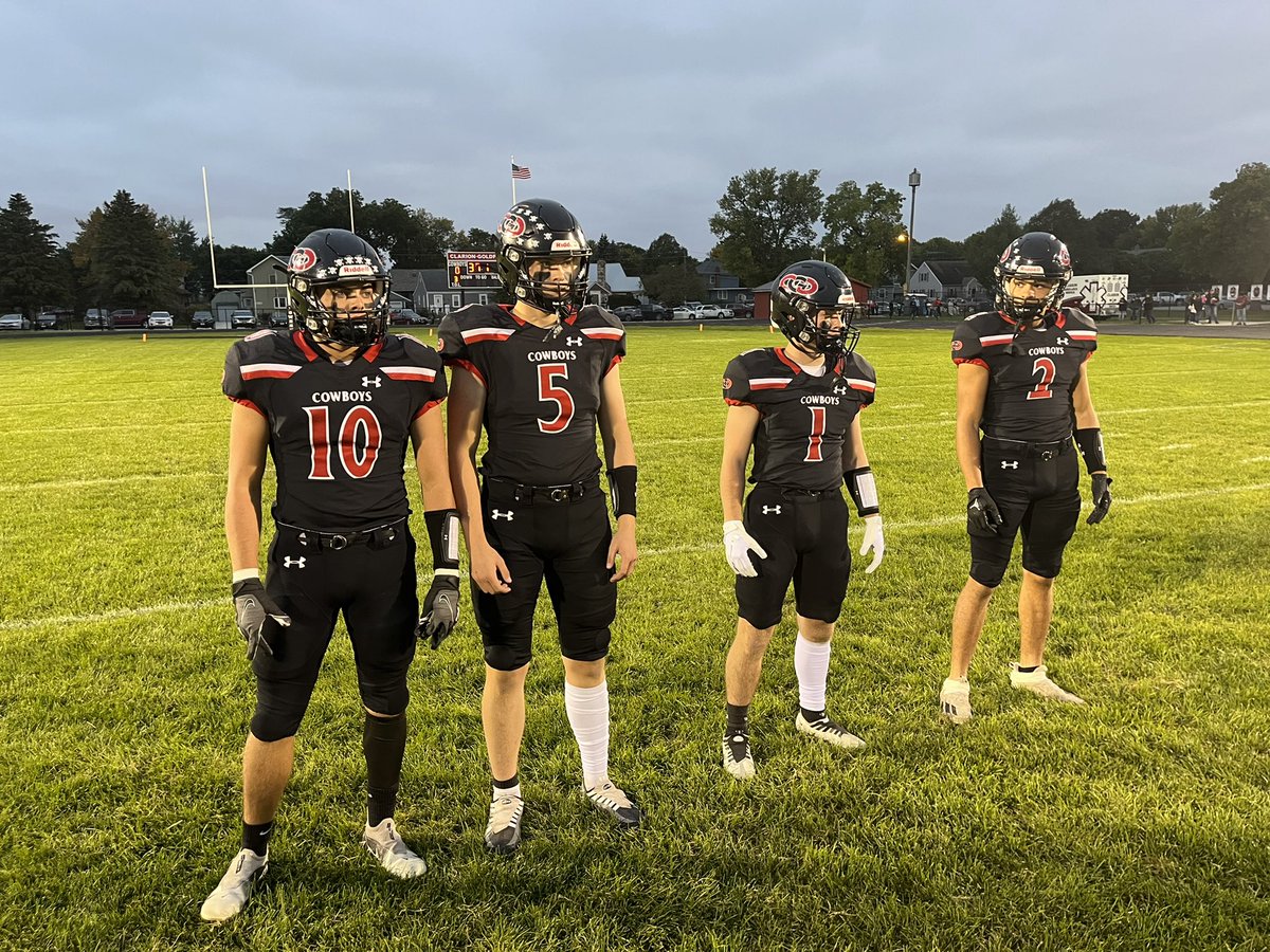 Clarion-Goldfield-Dows delivers a BIG 17-8 Homecoming win over Pocahontas. The Cowboys will take their 4-1 record on the road to SE Valley next Friday. Let’s Go!