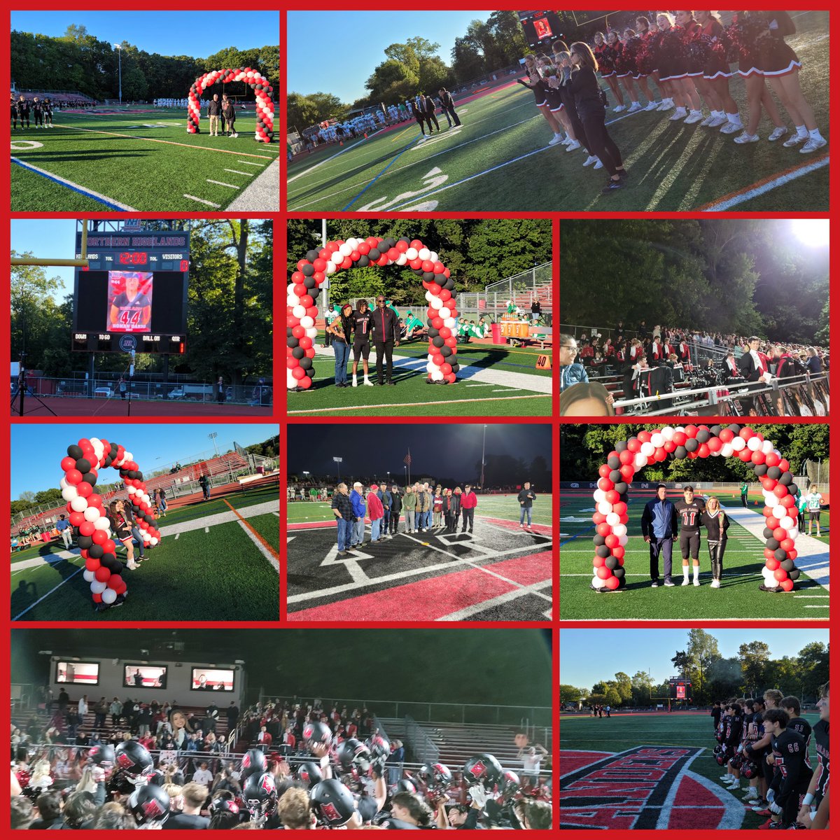 NHRHS_Athletics's tweet photo. 🏈 @NHFB_LIVE takes the home opener 31-6
🔴Nothing better than a W on Senior Day
⚫️A complete game all around - the team, cheer, @HighlandsMB, alums... what more could you want in a community event! GREAT JOB BY ALL!
#WeAreNH #HighlandsStrong @nhrhs1 @NHSportsAssoc https://t.co/ytn9nfSC3j