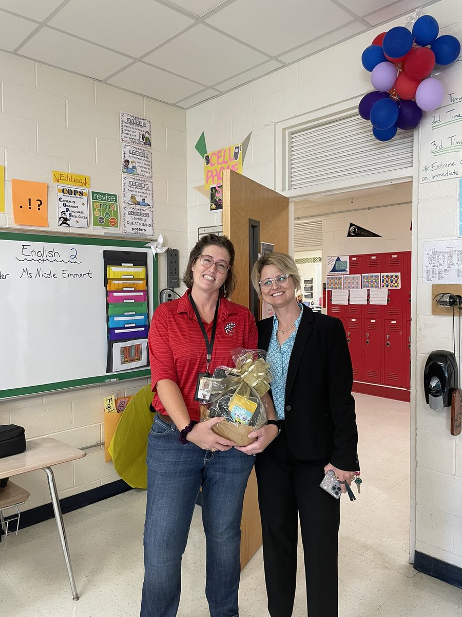 ChathamEC's tweet photo. Always a wonderful day when we can surprise incredible staff! The EC Parent Advisory Committee recognized Ms. Dowdy @PboroElementary &amp; Ms. Brewer @ChathamCentral for being “exceptional” educators who go above &amp; beyond for @ChathamCoSch students.  They #seethepossibilities 🤗 https://t.co/GvHlpFfAkg