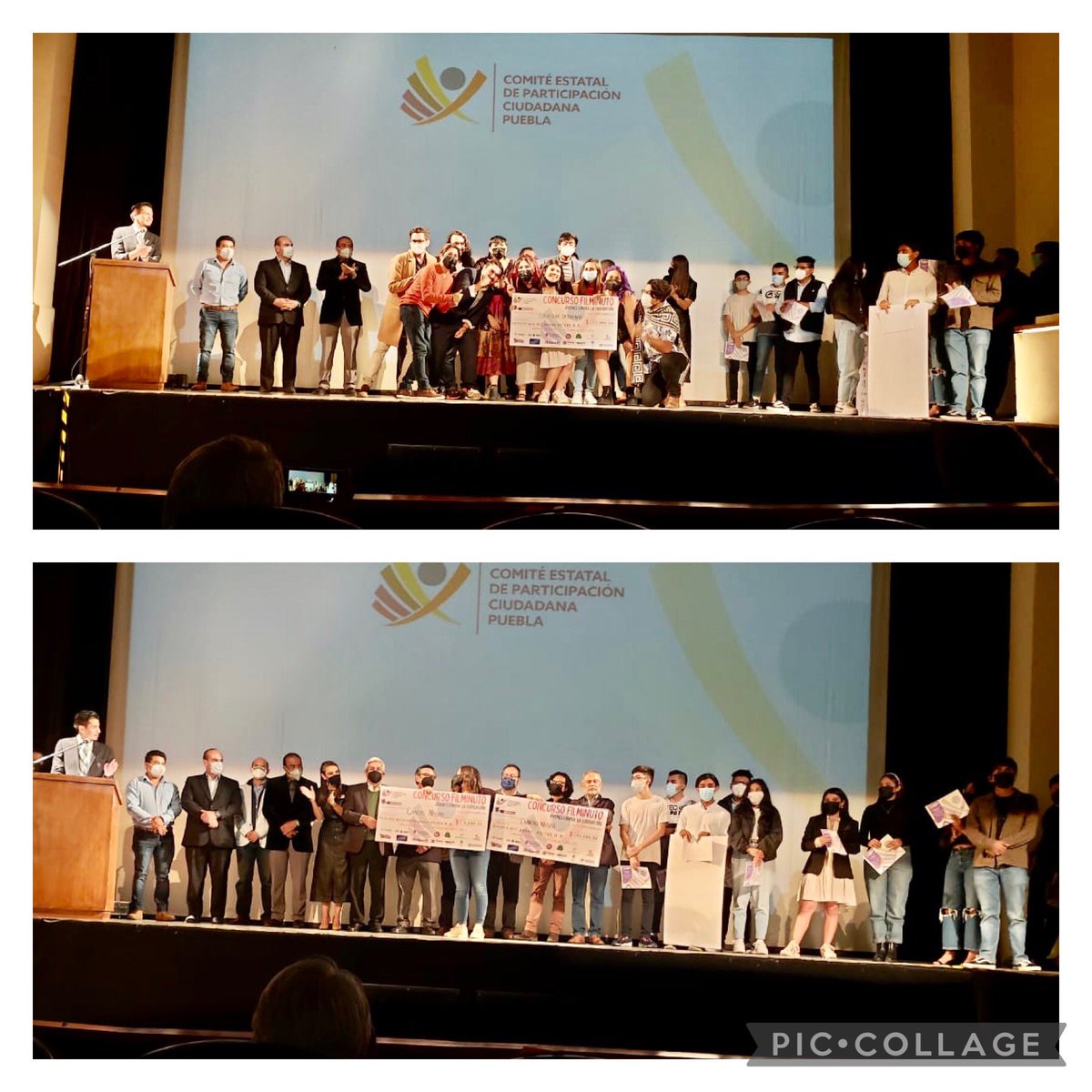 caratransparenc's tweet photo. Hoy asistí a la premiación de #Filminuto organizada por el @CEPCPuebla excelente iniciativa jóvenes contra la #corrupción Muchas felicidades a patrocinadores, participantes y organizadores! #CulturaDeIntegridad https://t.co/qQ1MqwCOoo