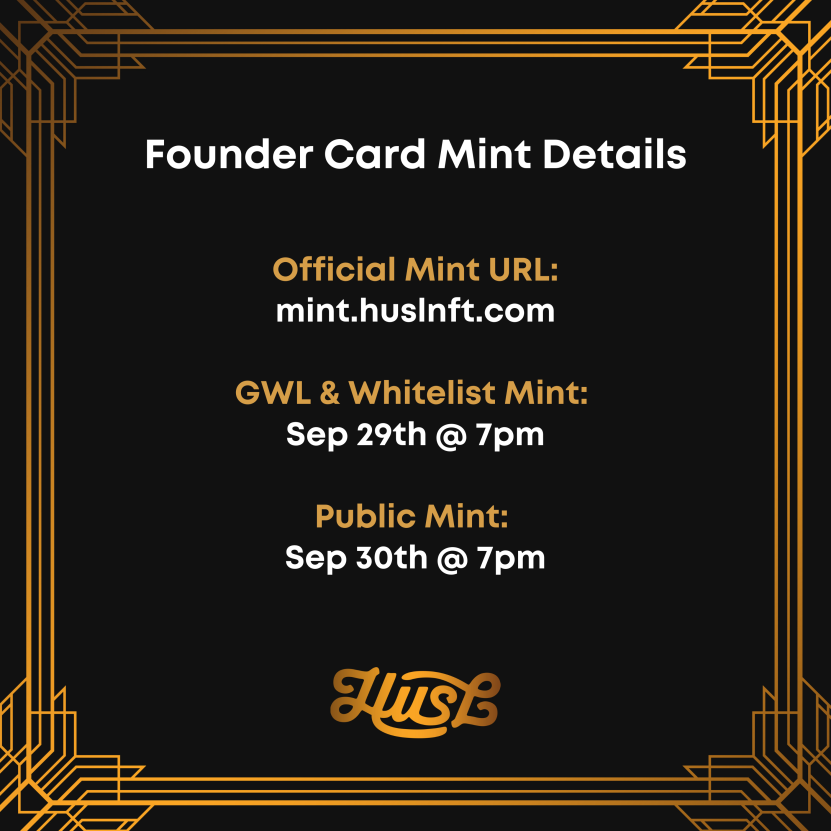🍾 It's our HUSL #FridayVibes 💙 Recap
☑️ 6 more days to Mint on the GWL Sept 29th 7 PM CT

Husl.Live
Building a $10,000/mo Business
youtube.com/watch?v=JKHgJB…
The Lab with Joel Scrivner
youtube.com/watch?v=8wgUq7…
Millionaire Morning:
youtube.com/watch?v=_sRz9e…

#Replace9to5