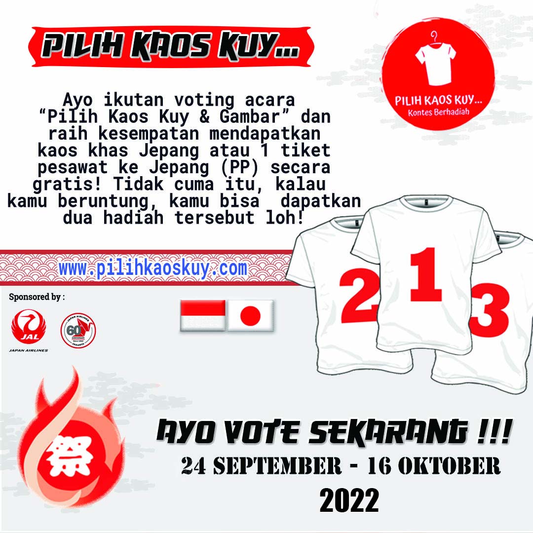 JalanTour's tweet photo. Hari ini sudah kita buka untuk voting nya ya.....
Teman-teman bisa ikutan voting 
dengan cara pilih design kaos &amp; Gambar Favorit kamu di link
https://t.co/ieO5USLXBW
Sesi voting 24 September - 16 Oktober 2022, 
Jadi jangan sampai ketinggalan ya teman-teman!!! https://t.co/SHHoqoBb9Q