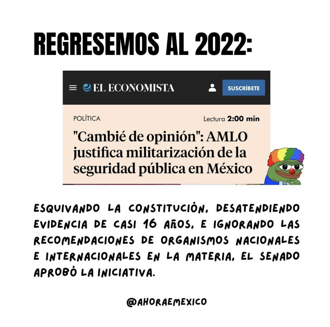 ahoraemx's tweet photo. #LaMilitarizacionNoEsLaSolucion https://t.co/tK8QSx96Ta