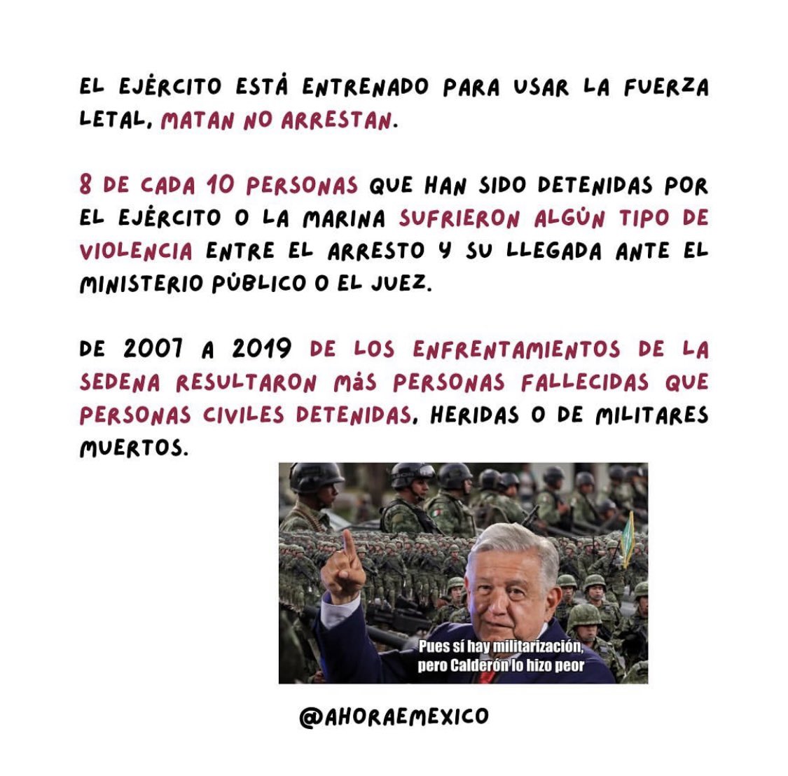 ahoraemx's tweet photo. #LaMilitarizacionNoEsLaSolucion https://t.co/nmGUcXuJ2a