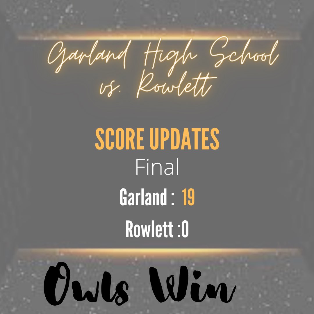 Garland Owl Football Boosters (@owls_booster) on Twitter photo 