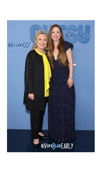 time4kind's tweet photo. .          #Hillary007 &amp; #Chelsea007 rok &amp; grok.
                         #CherishTheFuture
                           #VoteBlueEARLY https://t.co/KhFgKZyKXs
