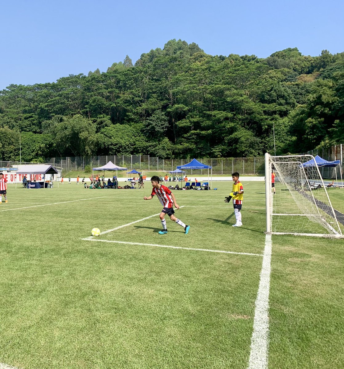 CoreyKydd's tweet image. A gorgeous day to host the GZ PRC boys and girls soccer exchange @AISGZ  #GoRams