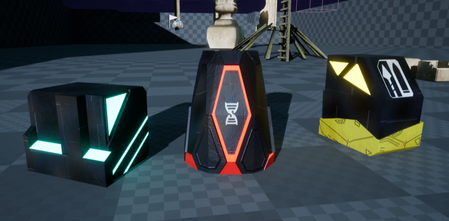 LunaMakesGames's tweet photo. Despite #Deathgarden having closed down a few years back. I decided I would take the time to make a map inspired for the game

Ive proudly modeled textured and imported the ammo, health, and power core crate. Next is 

#Blender3d  #UnrealEngine5 https://t.co/xloFz1YFuO