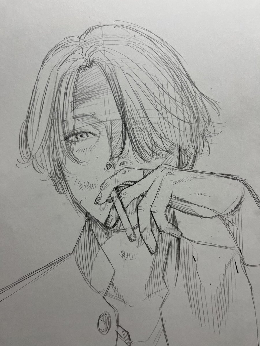 ケンカ後の一服 