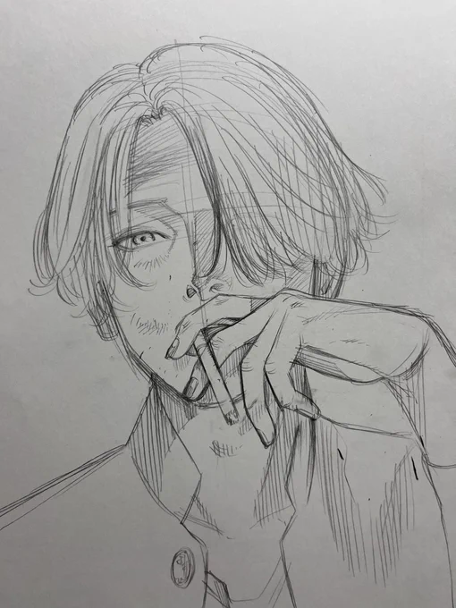 ケンカ後の一服 