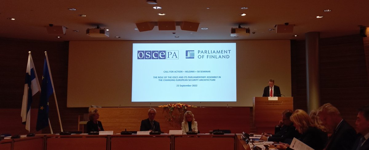 breynold5280's tweet photo. I had the opportunity to speak on the #HelsinkiSpirit at @OSCEPA Helsinki+50 Call to Action hosted by 🇫🇮Parliament. Amazing to meet/listen to parliamentarians & great @OSCE scholar-practitioners @lamzannier @TacanILDEM @usv1980 #Yrjölä #WKemp
Let's follow the #OSCE+50 initiative! https://t.co/wqjLMsIMnA