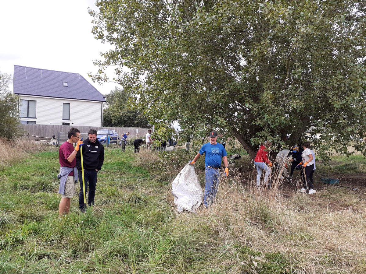 nikkigammans's tweet photo. Thank you so much to volunteer @lawiedc &amp; @andrianneishere and everyone at Kline for joining me yesterday to create habitat for bumblebees &amp; other pollinators. Lots of raking, planting comfrey rhizomes &amp; preparing sites for seed sowing. @BumblebeeTrust https://t.co/V7PbFJw2AB