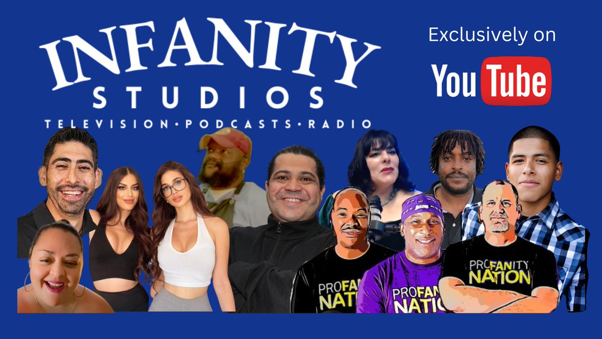 The line up of shows on the @InfanityStudios streaming channel is growing! 
Follow us on Twitter &amp; Subscribe on YouTube today so you don't miss a single episode!
Link in bio.
#video #podcasts #love #sports #fantasyfootball #sexualhealth #ContentCreator #lifecoaching #ViralVideos