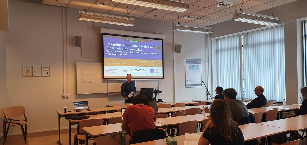 globtaxgov's tweet photo. Yesterday @LeidenLaw we co-organized a hybride seminar #pillartwo #globalminimumtax and its effect on developing countries.Presentations @KerrieSadiq, Rick Krever, @HeitmuellerF, @ali_readhead, @steveshay  Slides and recording available soon. Programme     https://t.co/z7LHXXOS8F https://t.co/Xm1By0DeMH