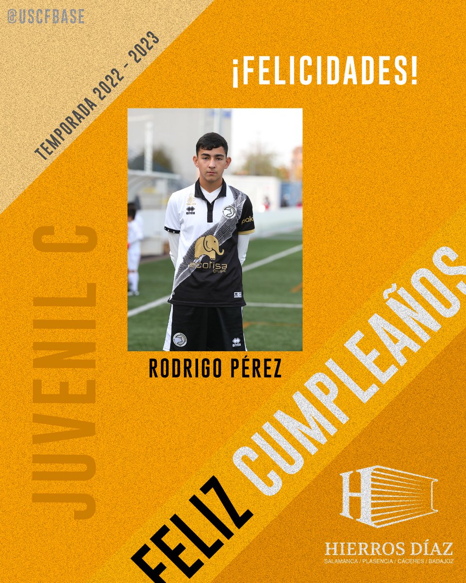 USCFbase's tweet photo. 🎂🎉 𝙍𝙊𝘿𝙍𝙄𝙂𝙊 𝙋𝙀́𝙍𝙀𝙕 - ¡Hoy, 24 de Septiembre cumple años, Rodrigo Pérez, jugador de Juvenil C!
¡Desde Unionistas deseamos que disfrutes de tu día!
¡Muchísimas felicidades Rodri!
#JuvC
#ConstruyendoUSCF 🏗️ https://t.co/E9YOU5t0wO