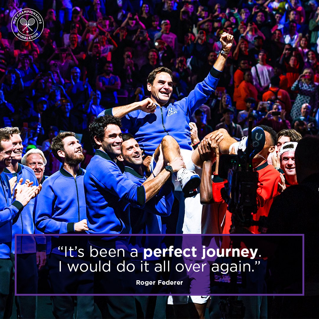 "It feels like a celebration, it's exactly what I wanted at the end."

An incredible way to bow out 🥹

#RogerFederer