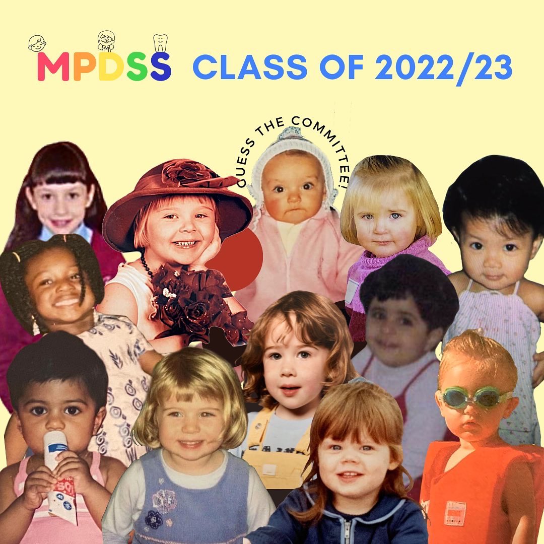 mpdssoc's tweet image. Can you guess who’s who in the first pic? 🕵️‍♀️🔎 

Hey everyone, MPDSS are back again with a new committee! We are so excited to introduce ourselves and show you what we have in store. Follow our Instagram and Facebook pages to find out more 😁🪥

Hope you have an amazing day! 🦷🌈