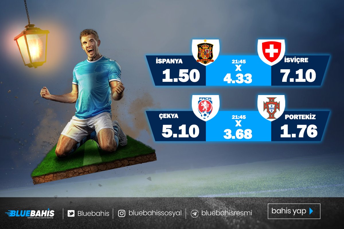 En yüksek oranlar #bluebahis 'te ⚽

Kuponunu Yap Kazanmaya Başla ⚽

GÜNÜN MAÇLARI SENİ BEKLİYOR !

#bluebahis #gününmacı #yüksekoran